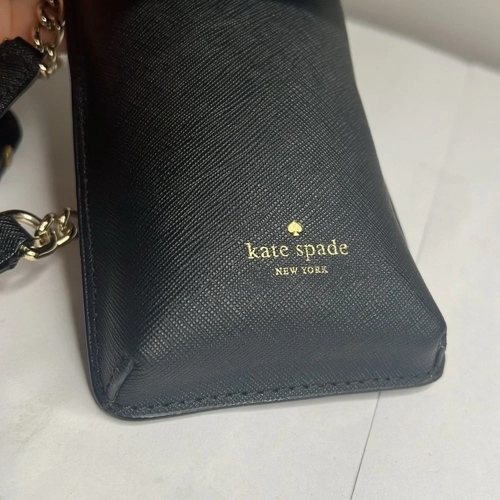 Kate Spade Cat Limited Edition Leather Crossbody Bag Phone Case Fits an IPhone